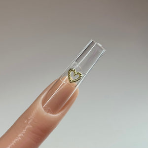 Dainty Gold textured Heart